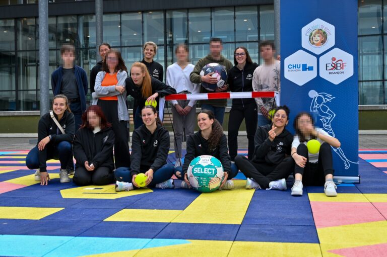 Initiation handball au CHU de Besançon
